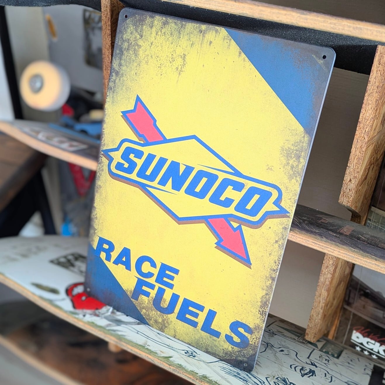 SUNOCO スノコ ネオンサイン 旧サン カンパニー 看板 ガレージ 送料無料！ちょうどいいブリキ看板 【 SUNOCO（スノコ）】オイル・燃料