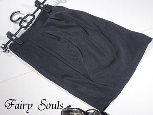 ☆9号位(表示:38)☆ウエスト半ゴム仕様黒のタイトスカート(SKN9286)