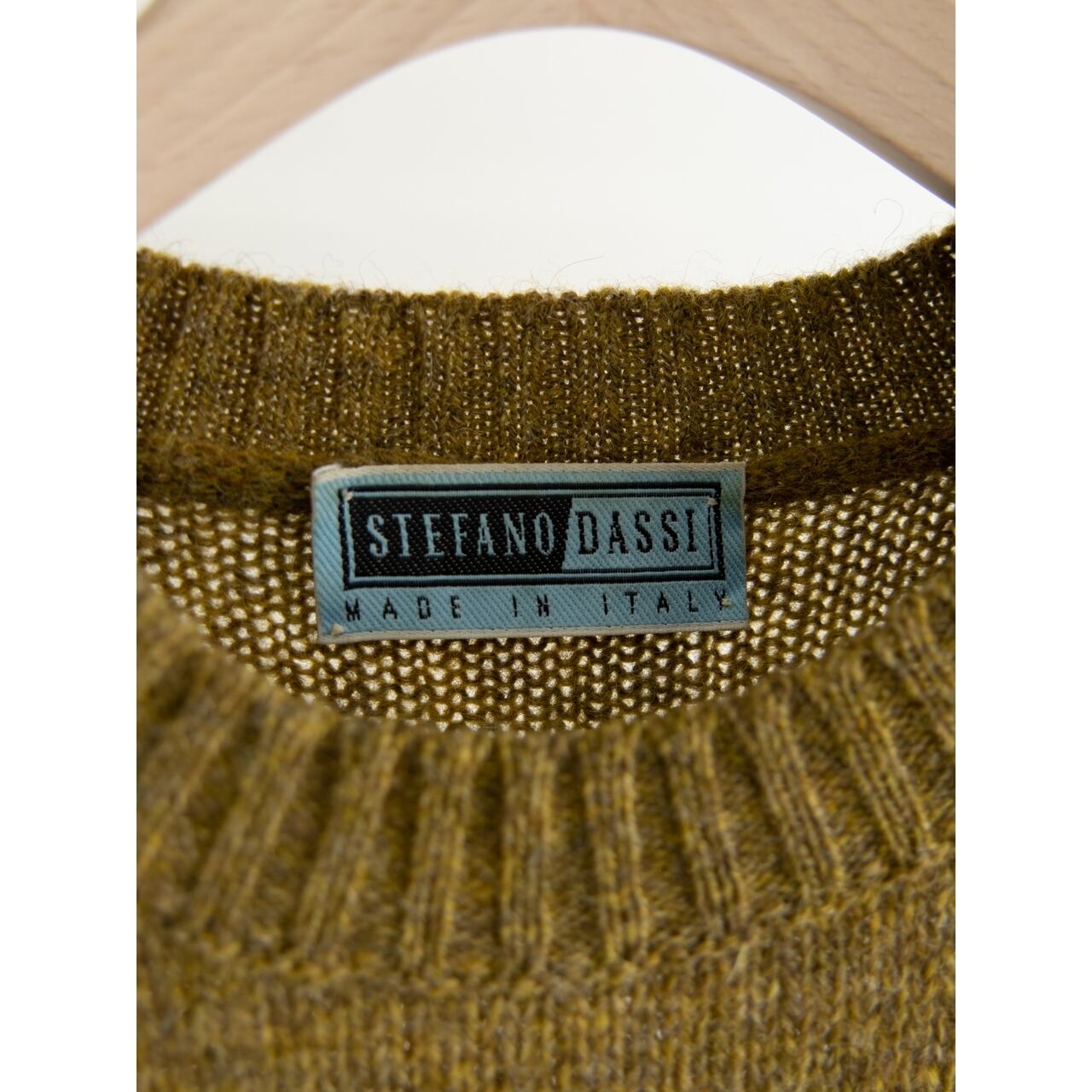【STEFANO DASSI】Made in Italy 100% Shetland Wool Sweater(イタリア製 シェットランドウールセーター ニットプルオーバー)
