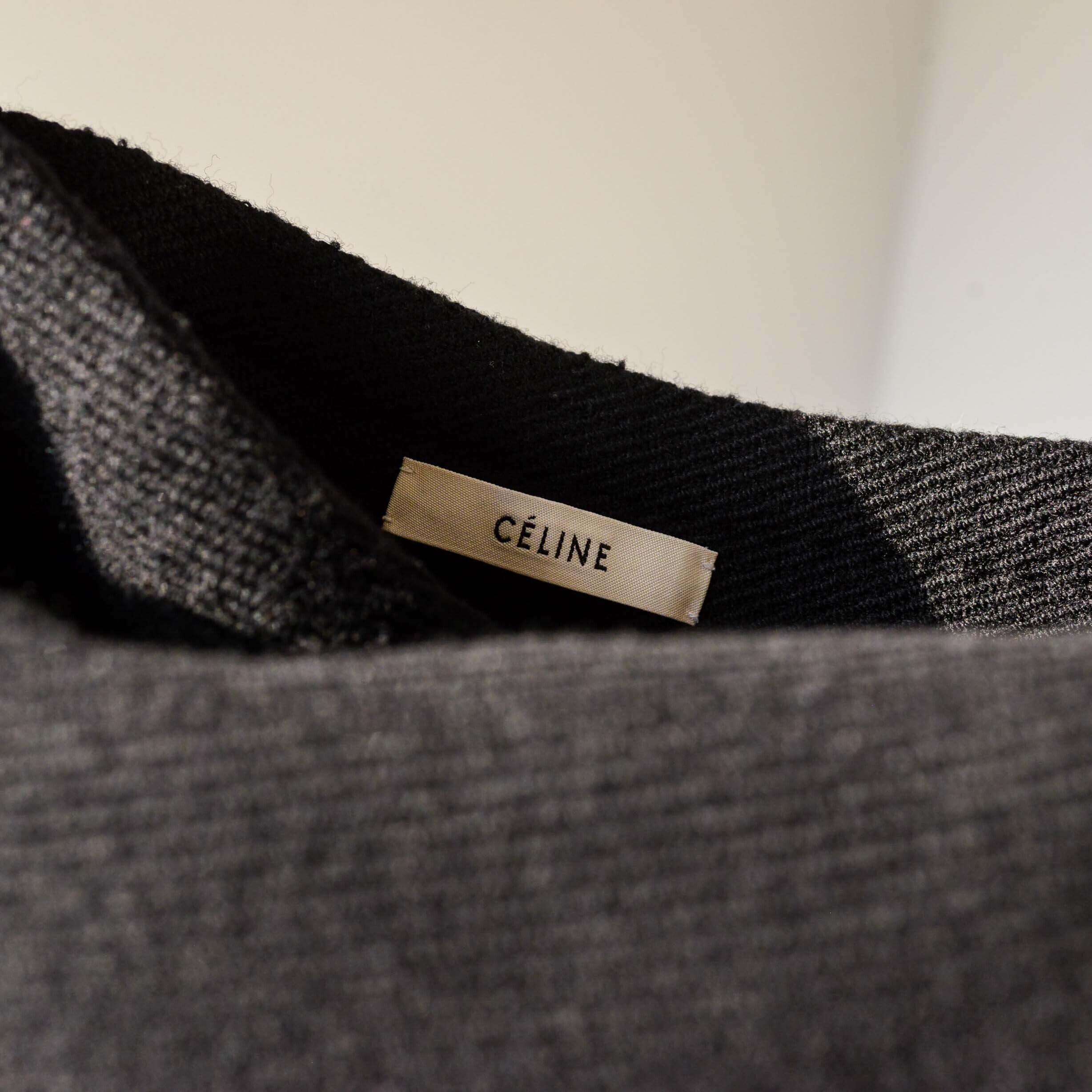 celine by Phoebe Philo asymmetry wrap skirt | pelican