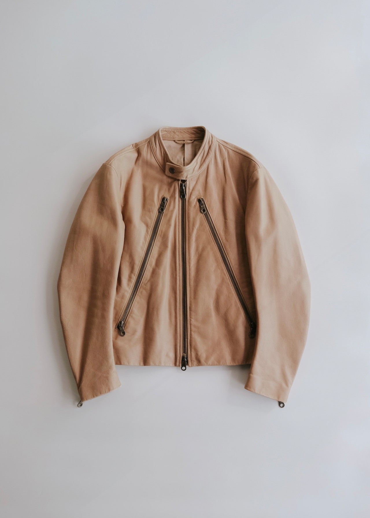 Martin Margiela 08SS 6 zip leather riders jacket