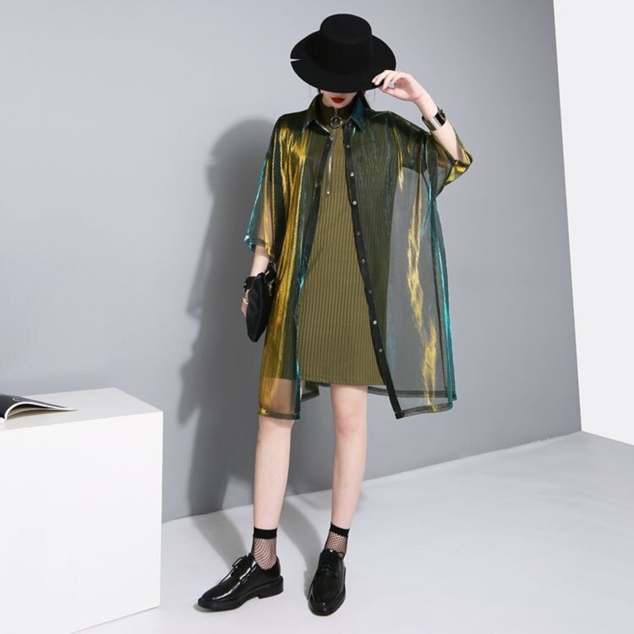 See-through Aurora Shirt / シースルー オーロラ シャツ