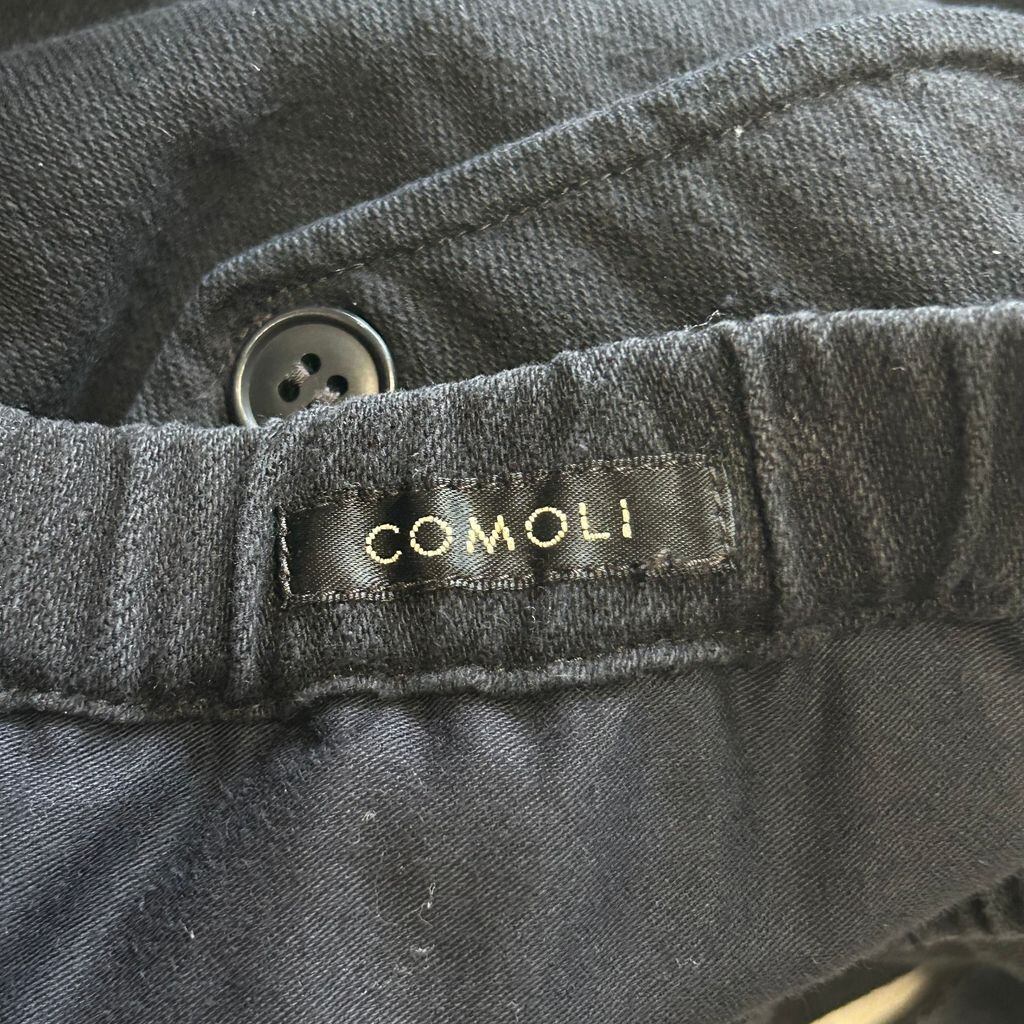 COMOLI コモリ シルクネップ ドローストリング パンツ ワイドパンツ