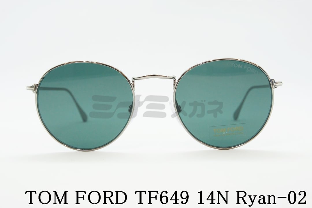 TOM FORD サングラス TF649 14N Ryan-02 ボストン フレーム メタル