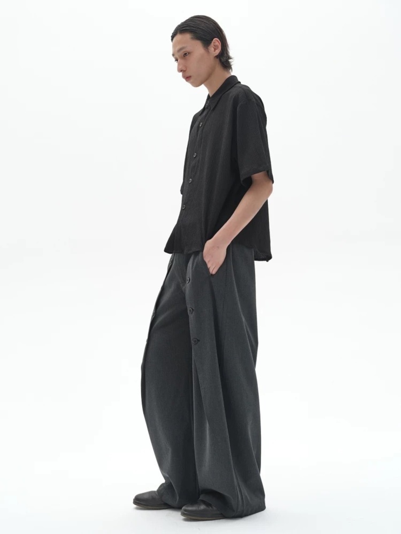 POH Buttons Suit Pants