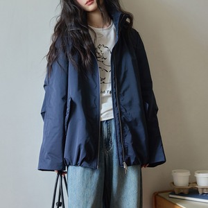 stand collar zip up padded jacket