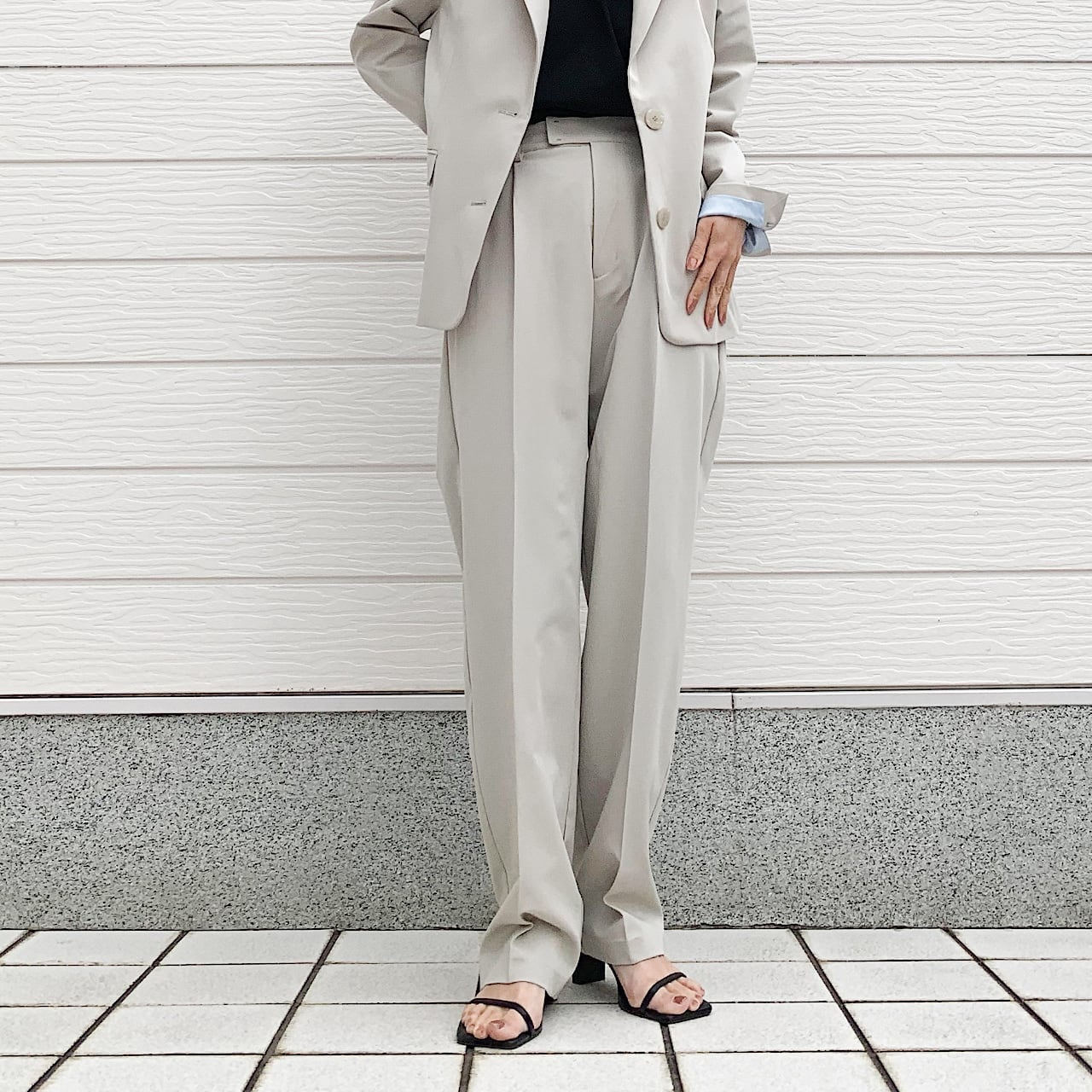 【セットアップ対応アイテム】TRストレッチストレートパンツ