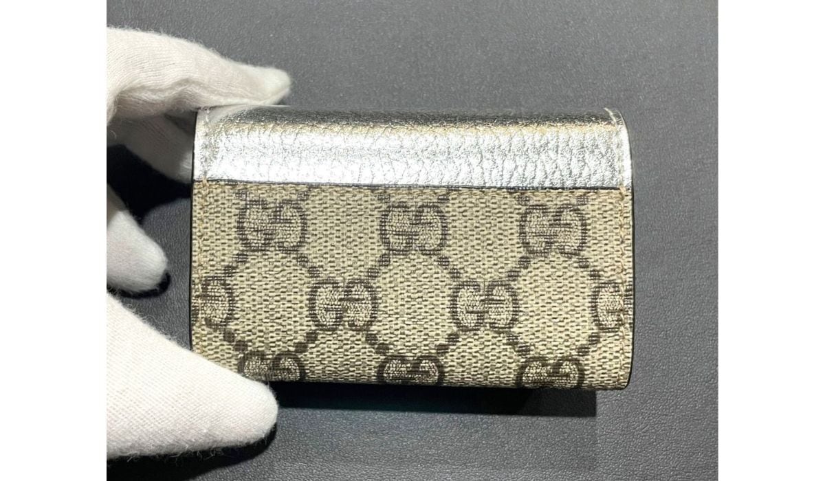 日本限定 GUCCI グッチ 6連キーケース GGマーモント バイカラー