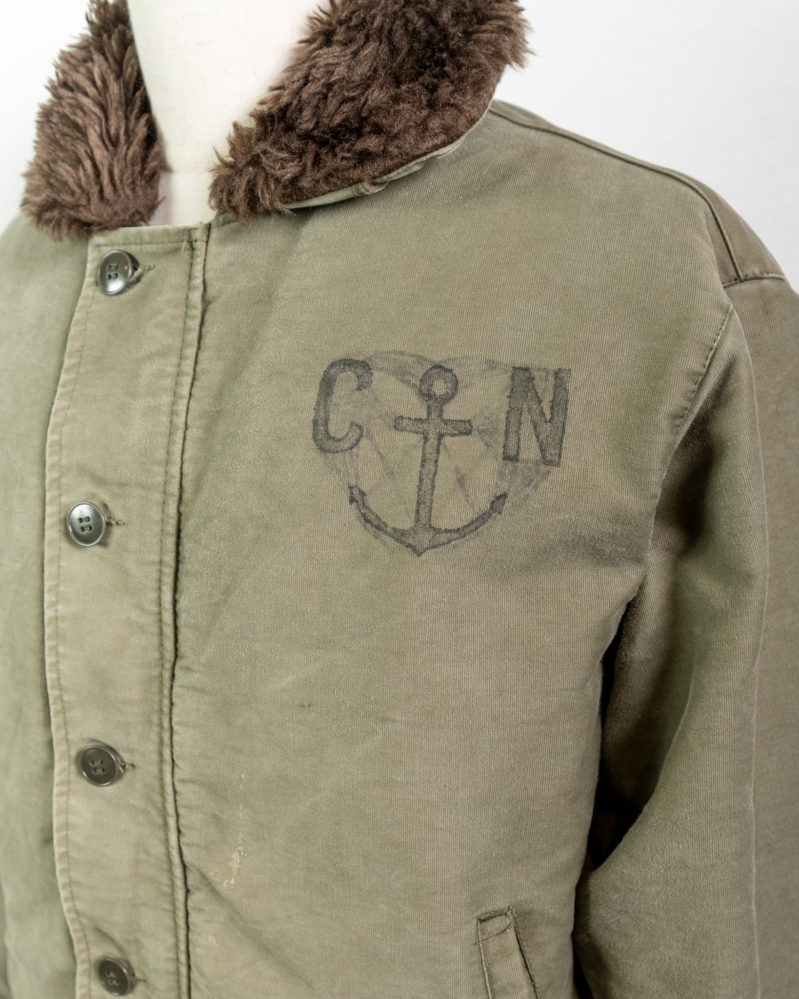 LARGE】French Navy N-1 Deck Jacket 実物 フランス海軍 N-1型 デッキ