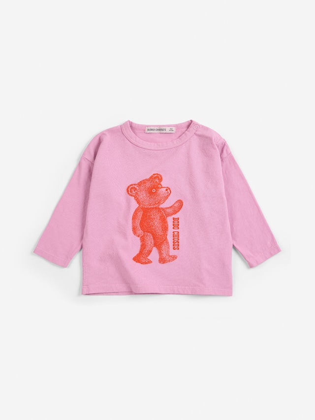 〈 BOBO CHOSES 26AW 〉〈 BABY 〉 Softpaw Monster T-shirt / PINK
