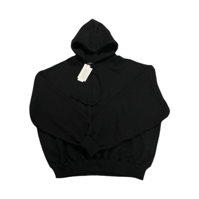 [UNDERMYCAR] Mu.09 Anti Fxxking Logo Play Oversized Hoodie Double Black 正規品 韓国ブランド 韓国通販 韓国代行 韓国ファッション アンダーマイカー 日本 店舗