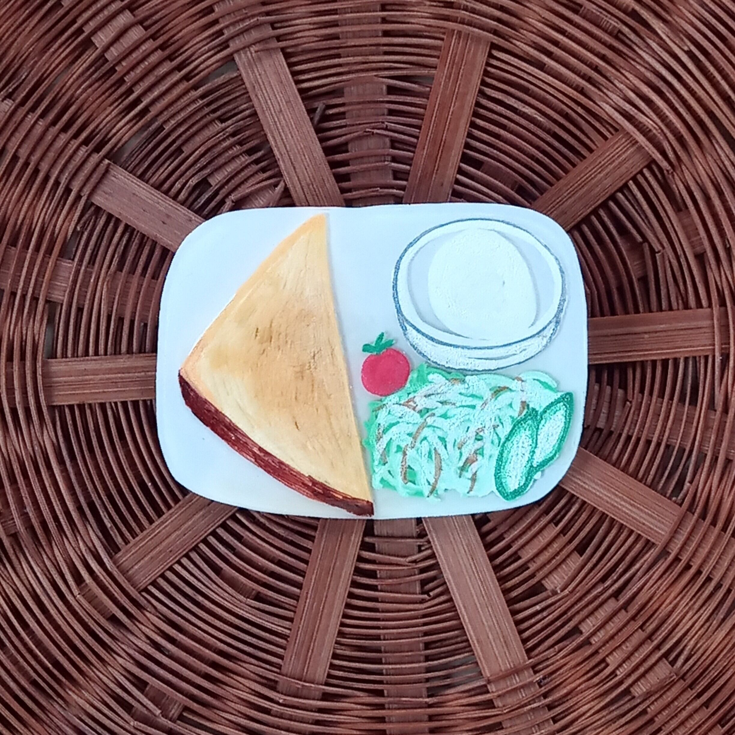 ヘンテコ ブローチ 「純喫茶のモーニング」