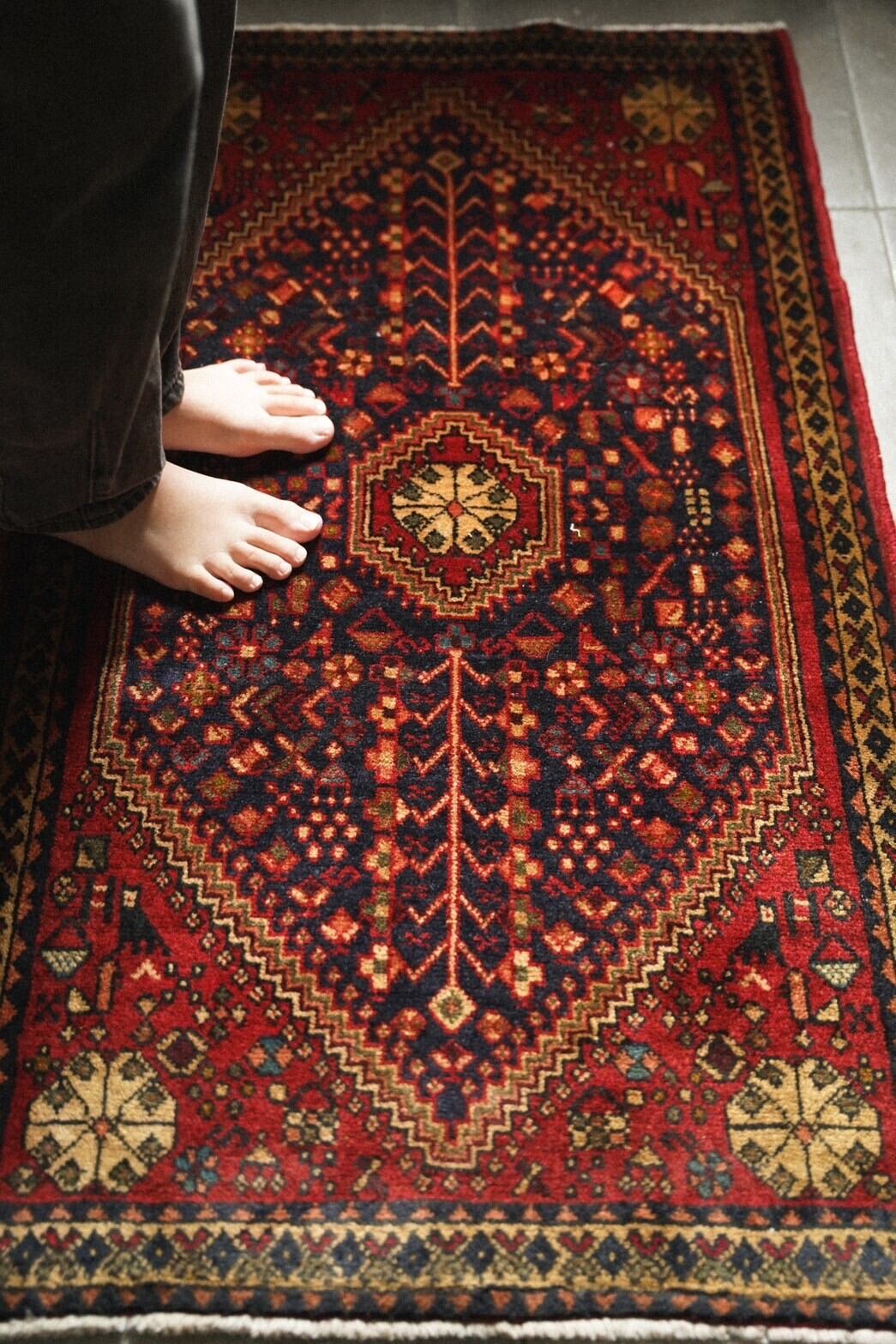 1441-Vitage Hamadan rug