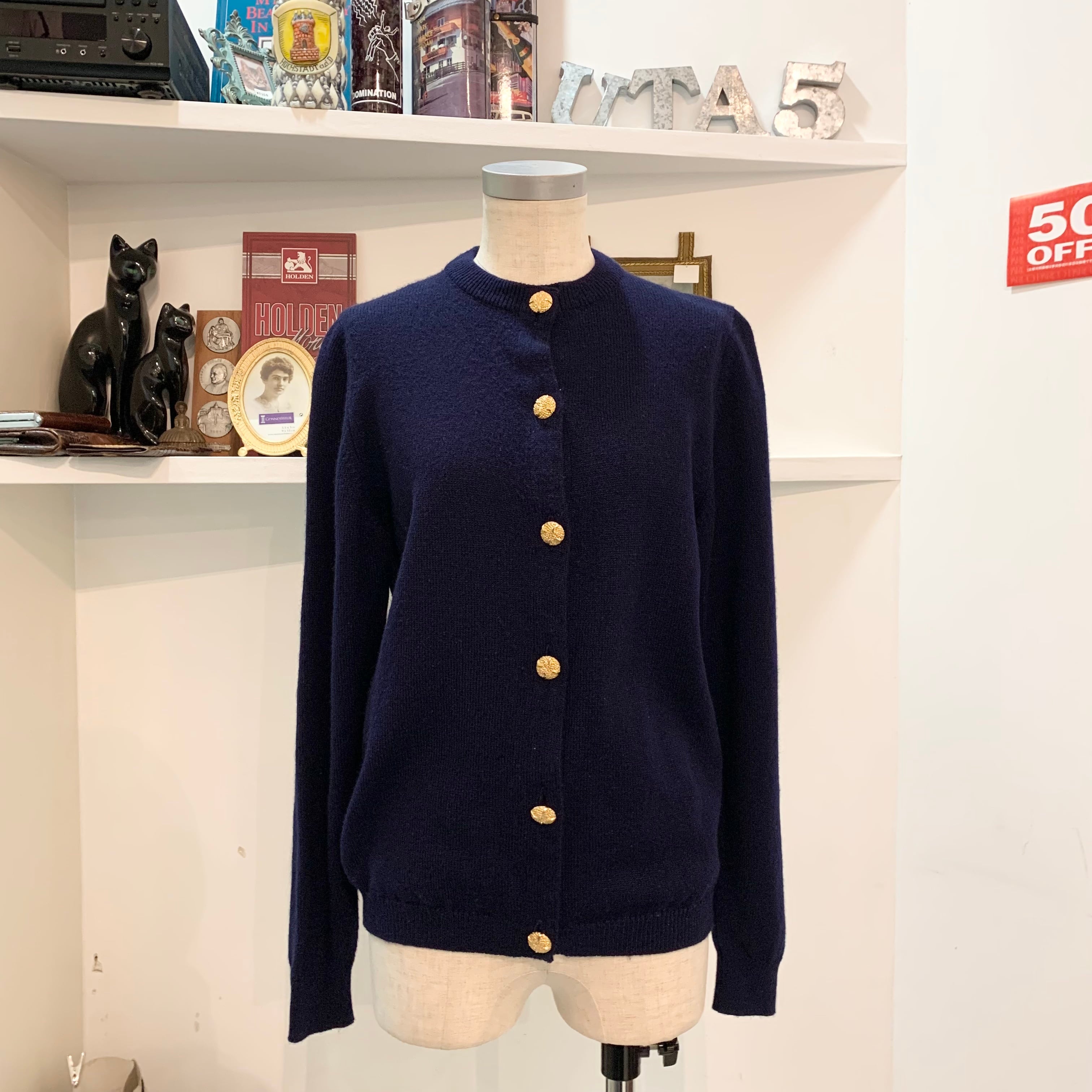 Ballantyne/knit/navy/cardigan/ladies/バランタイン/ニット