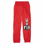 ZEBABY WILL ROCK YOU!  SWEAT PANTS (KIDS RED)