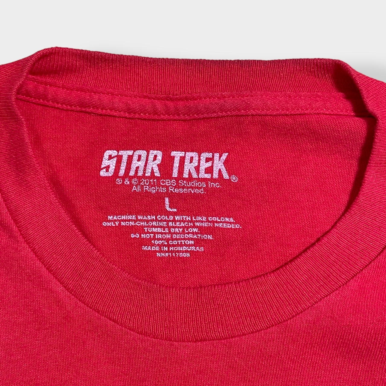 【STARTREK】映画 ムービー Tシャツ ロゴ スタートレック オフィシャル 公式 プリント Tシャツ 半袖 LARGE SF 海外ドラマ us古着