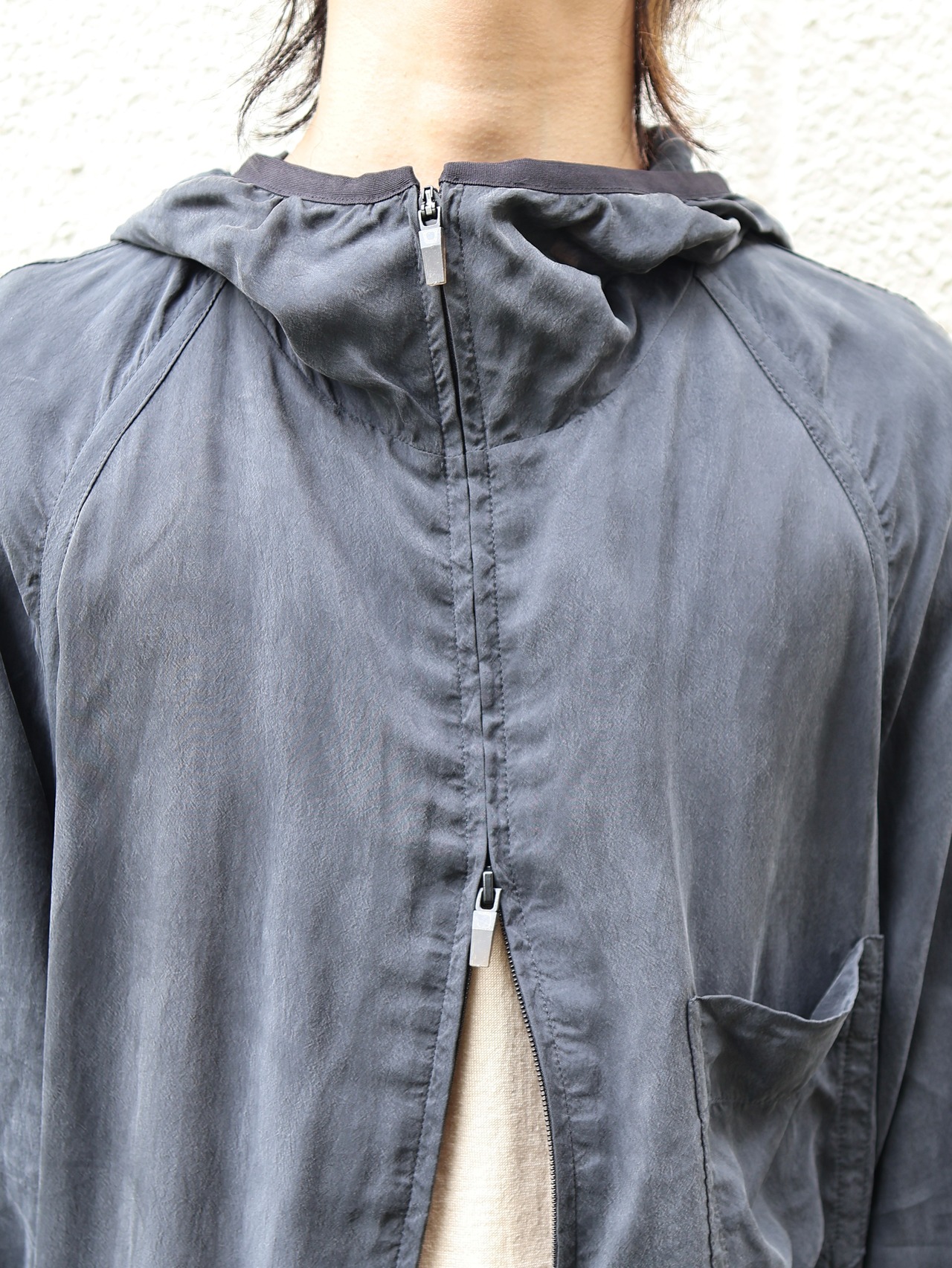 【y-3】raglan cupro hoodie