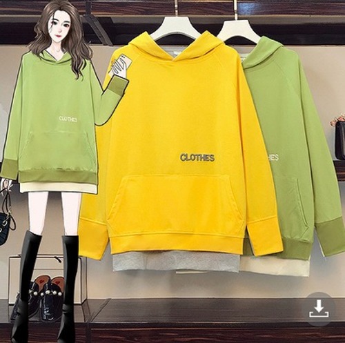 【大きいサイズM-4XL】ファッショントップス♪イエロー/グリーン2色展開◆scimmf-118197