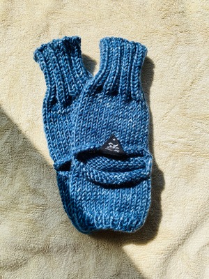 アンクルウォーマー　ブルー抗菌　My Kinda Body　