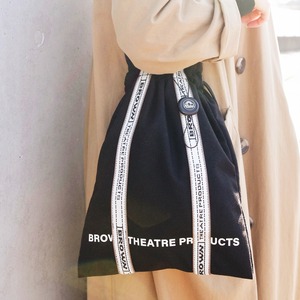 【THEATRE PRODUCTS】JACQUARD TAPE SHOUES BAG (BLACK)