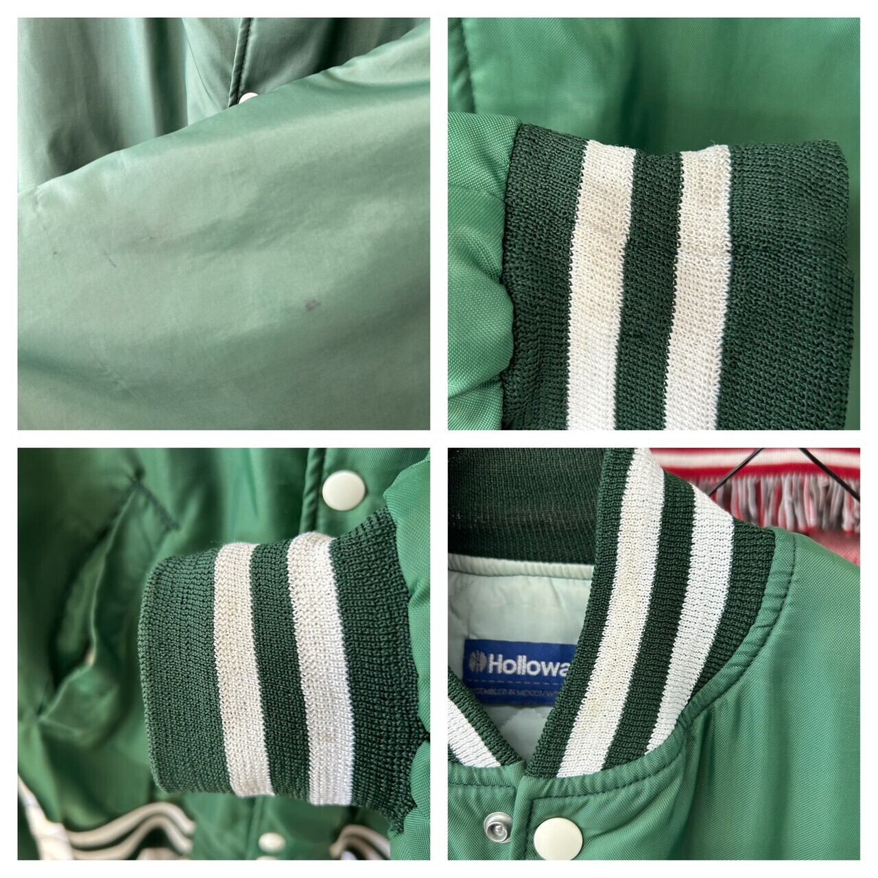80s 90s USA製 ナイロン コーチジャケット 深緑 ビンテージ リブ