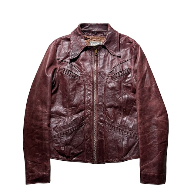 vintage 1970’s EAST WEST MUSICAL INSTRUMENTS leather jacket “Drifter”