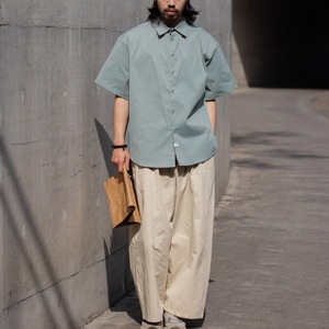 カラーシンプルドレープシャツ　0694