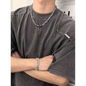 クロス宝石ネックレス W139