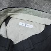 Geoffrey Beene 杢調 drape silhouette gray slacks
