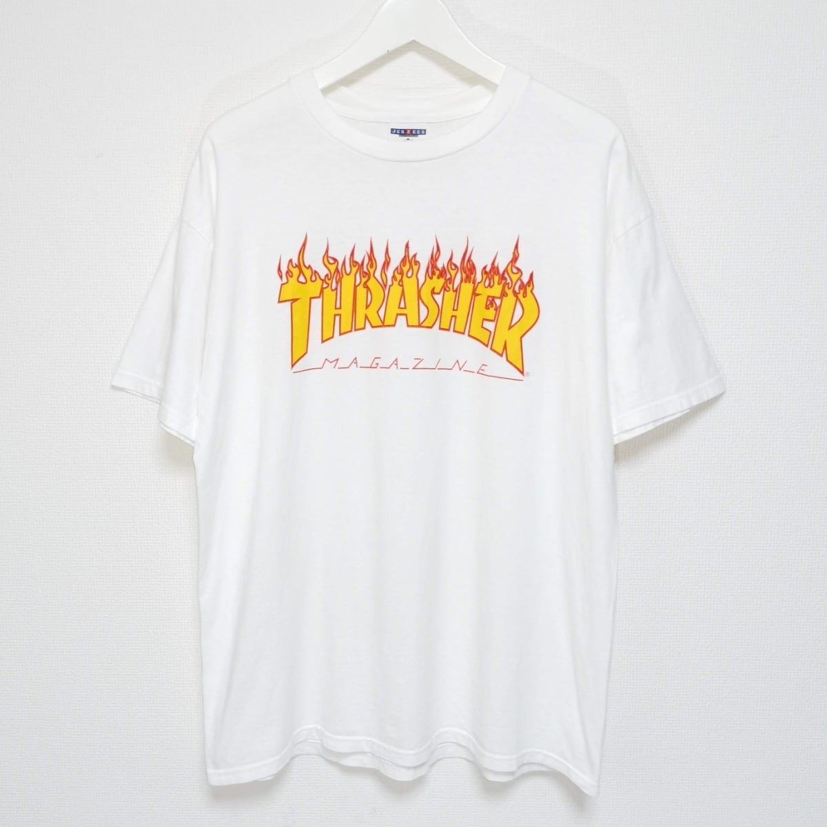 送料無料 L 90s スラッシャー THRASHER FLAME Tシャツ USA製