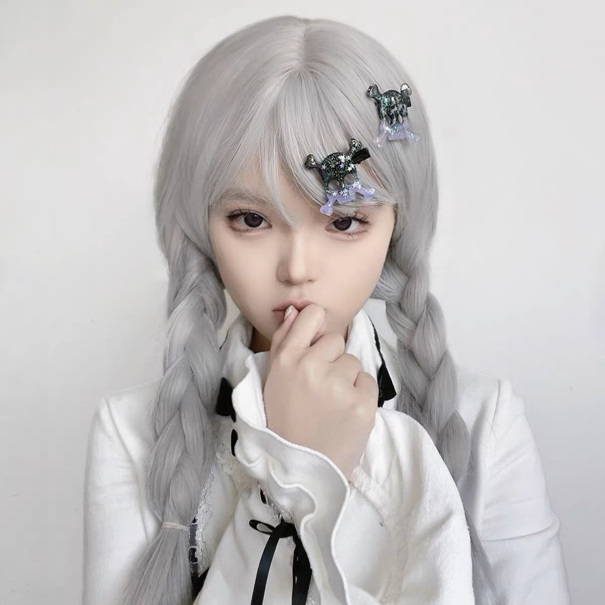 病みかわいい ドクロ スカル ヘアーピン ヘアーアクセサリー