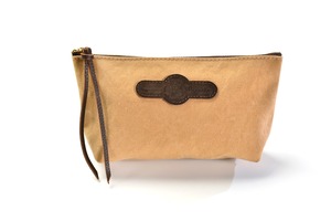 Tannin-dyed pouch (M)