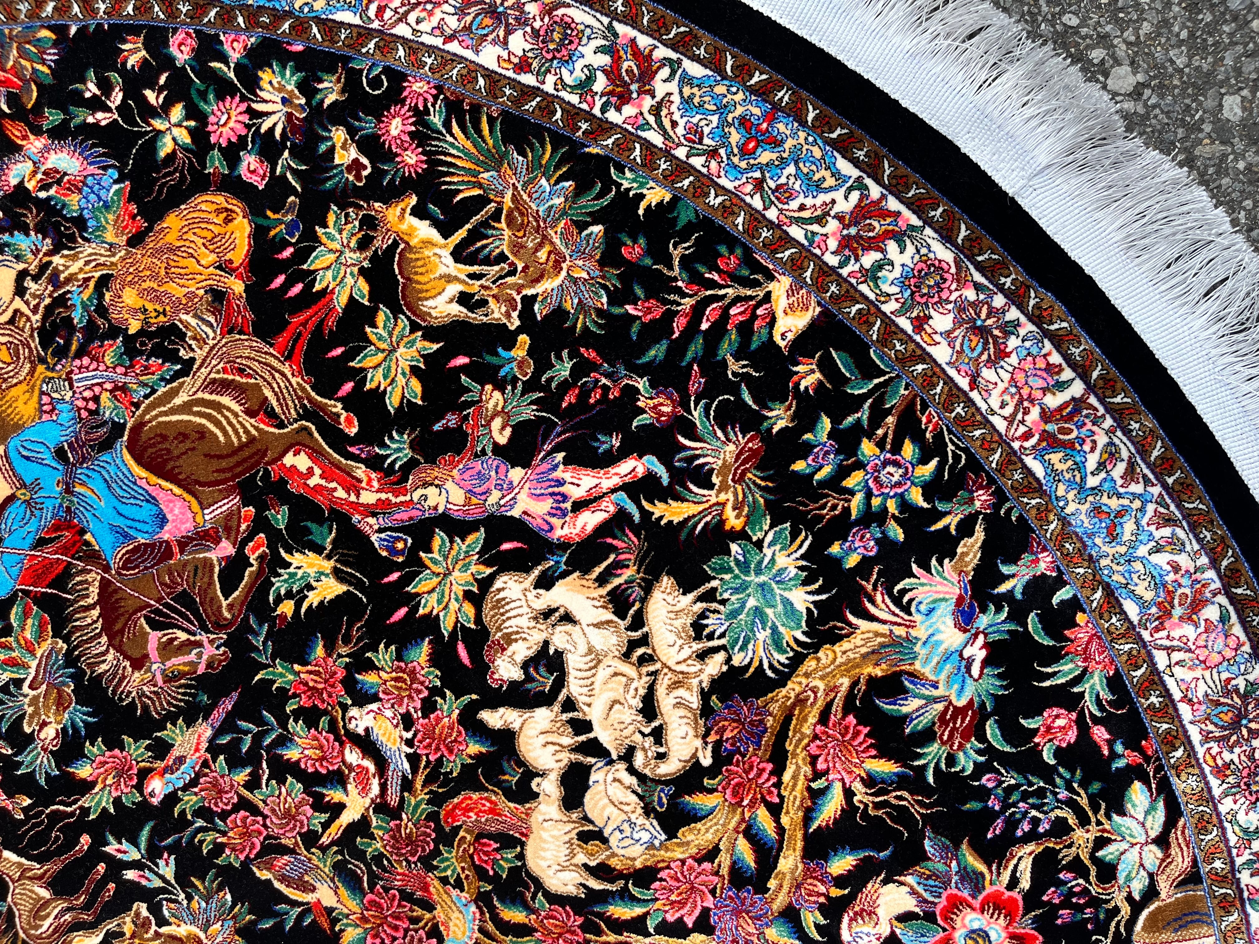 バンブーシルク仕様 高級絨毯【丸1.5m】 | zakurotokyo