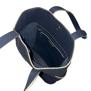 LOEWE navy leather tote bag