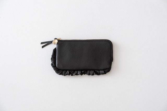 MUJI : half wallet.BLACK