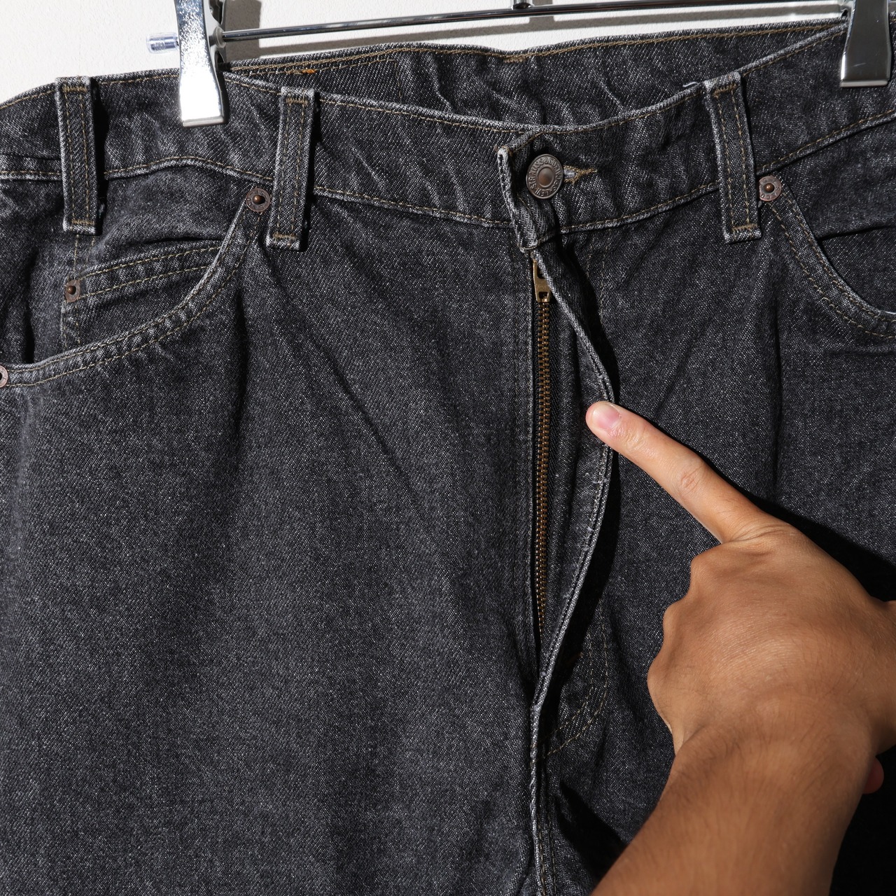 極美品 36×36 505-0259 USA 94年 先染め 黒 ブラックデニムパンツ Levi’s リーバイス