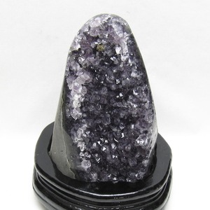 1.4Kg アメジスト クラスター ウルグアイ産 アメジスト 原石 amethyst 台座付属 一点物 182-8732