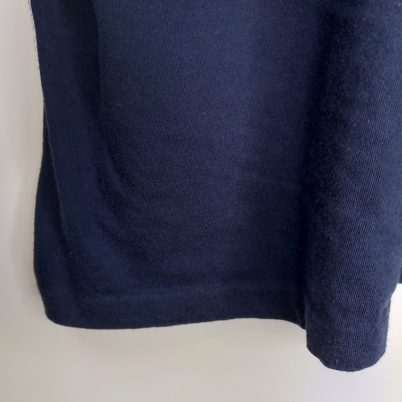 90s　アメリカ製　ラルフローレン　クルーネック　ロゴTシャツ　ビッグロゴ　紺