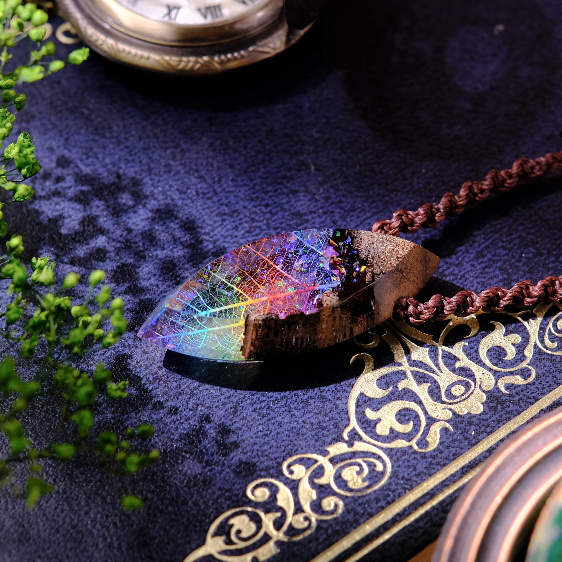 753WORKS ウッドレジンペンダント　皇帝隠者蟹の大宝玉箱カード付 ウッドレジン/Wood Resin | 753WORKS