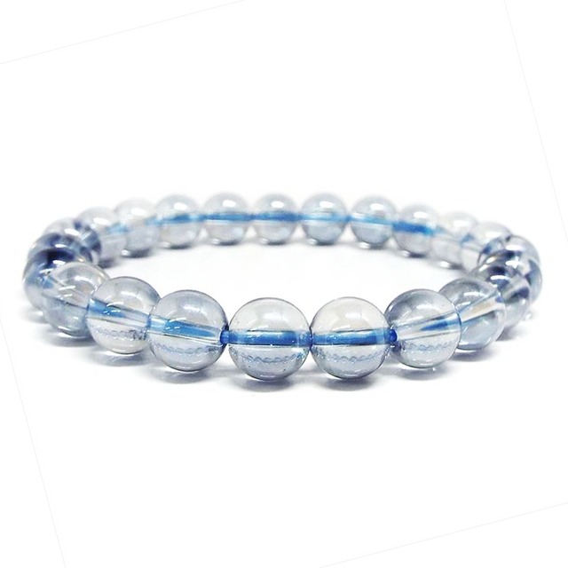 【潜在意識の覚醒】天然石アクアオーラ水晶・ブレスレット [8mm]
