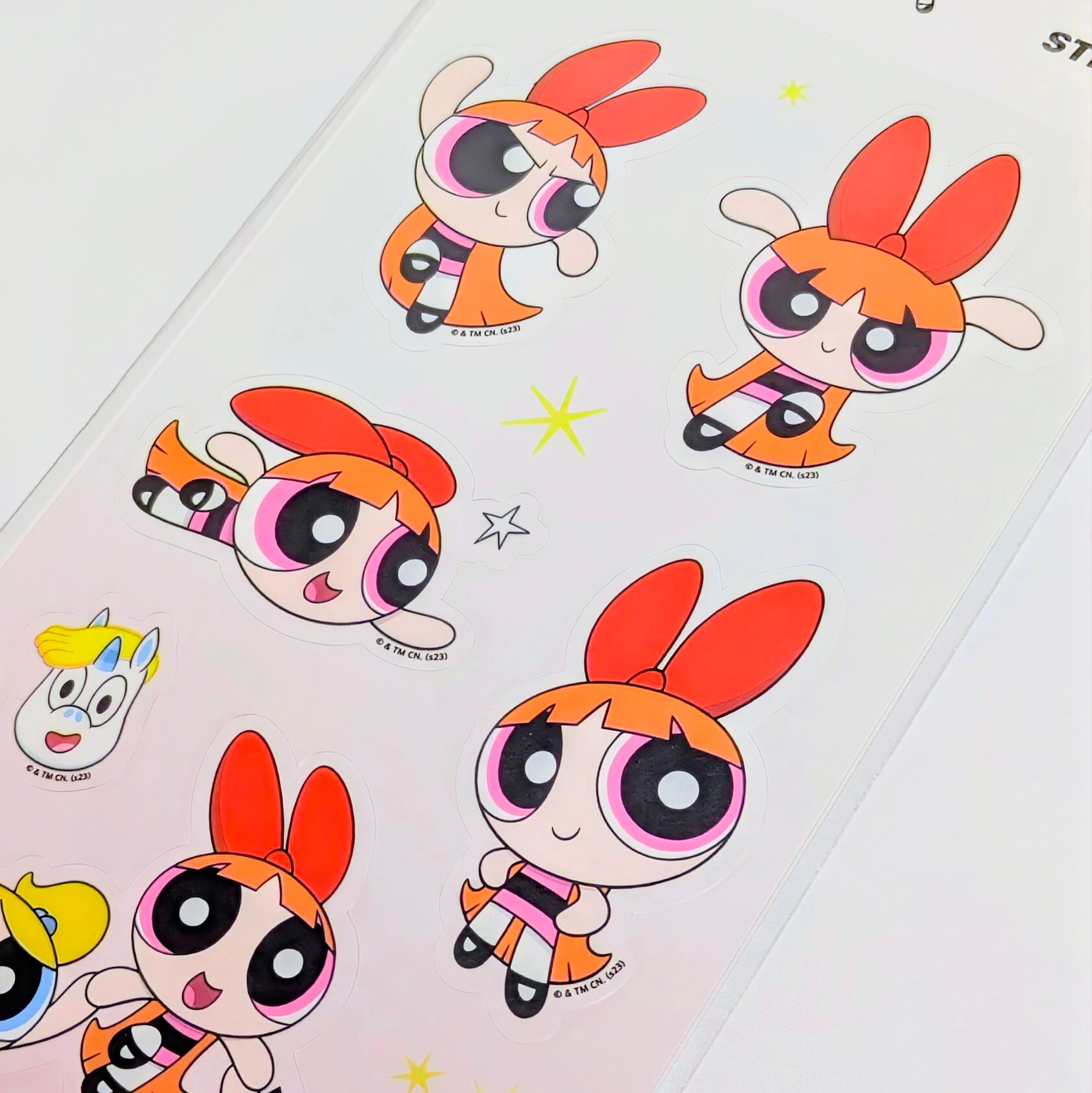 送料無料!【 The Powerpuff Girls / パワーパフガールズ 】STICKER(ステッカー) KOREA LIMITED 〚アメリカン雑貨 アメトイ〛