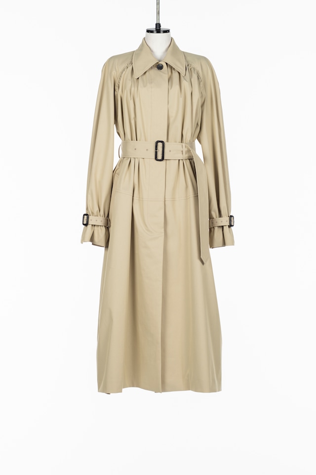 【26AW】FETICO フェティコ / コート / COTTON TWILL GATHERED SOUTIEN COLLAR COAT
