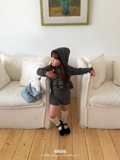 韓国子供服 / BANANA J / 26Autumn / アイノ フードパーカー / 秋服 / キッズ *XS~JS*