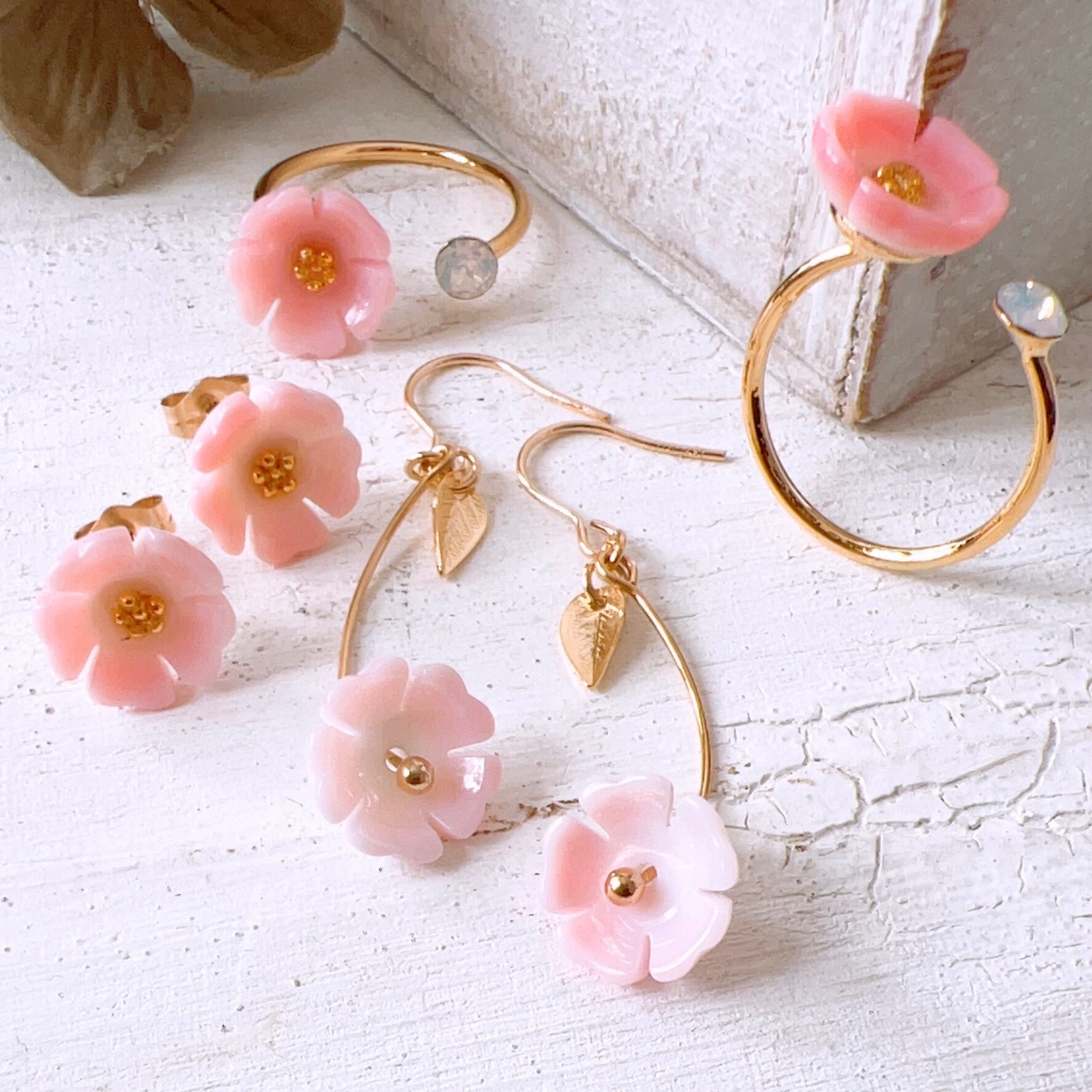 再］14kgf cherry blossomsピアス/イヤリング