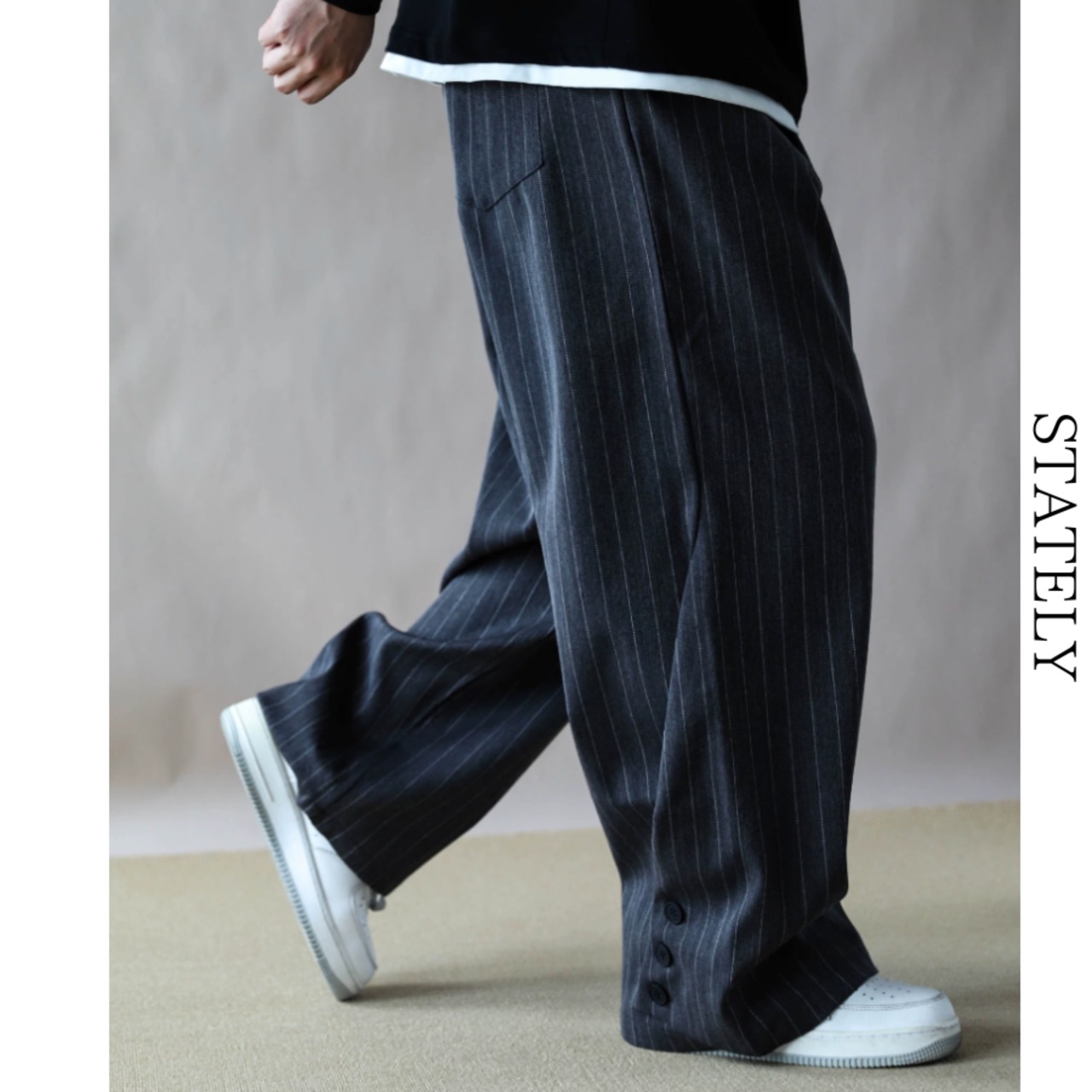 Pinstripe Flow ワイドパンツ/2color_B16・画像8