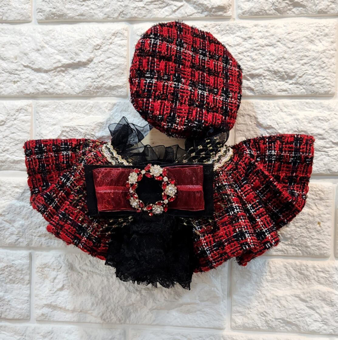 予約【Loocia】Royalhorry Tweed Cape