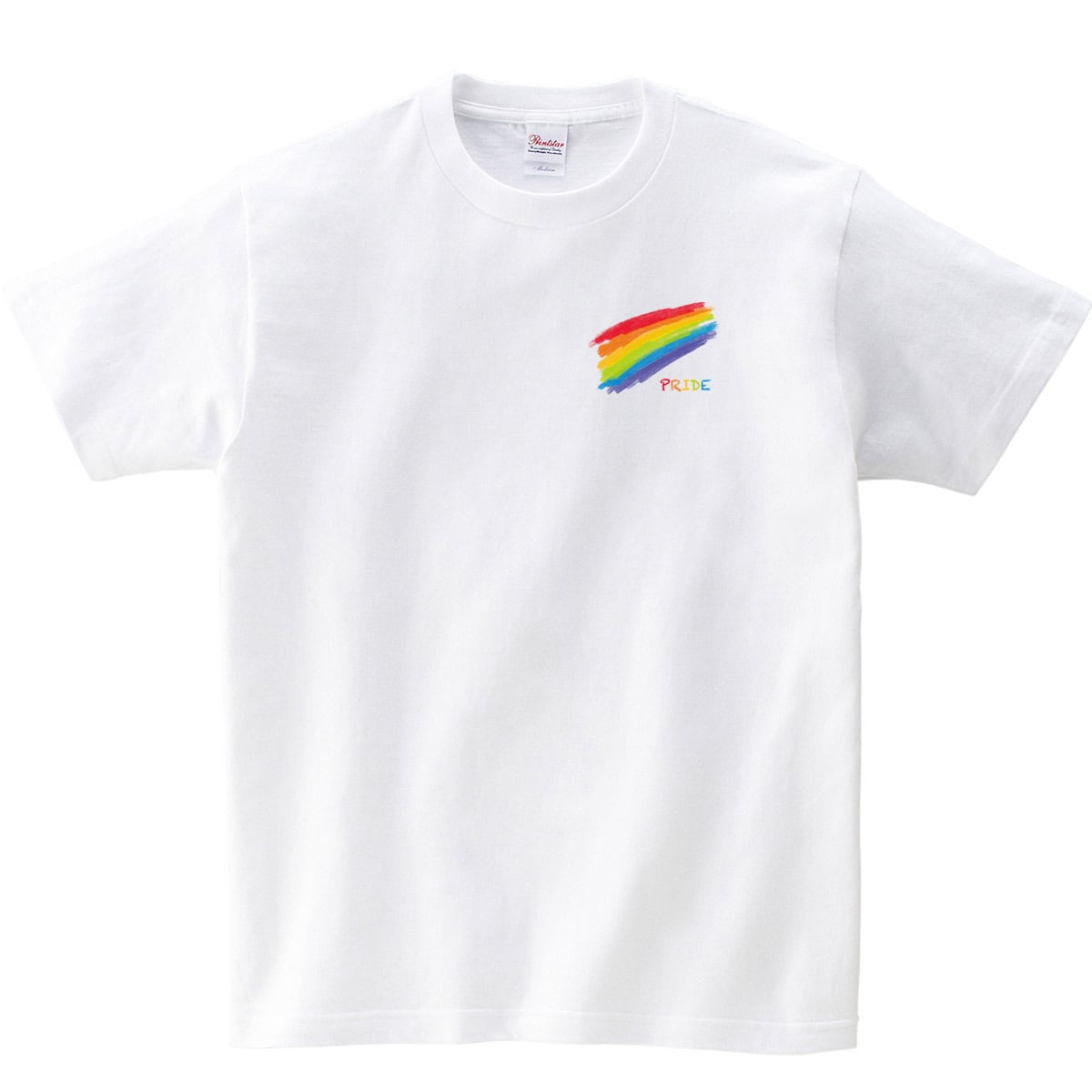 LGBT レインボー PRIDE Tシャツ ms101 ワンポイント ジェンダーレス トランスジェンダー  メッセージTシャツ