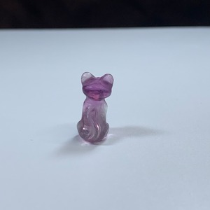 1.透明度有・可愛いフローライトねこちゃん