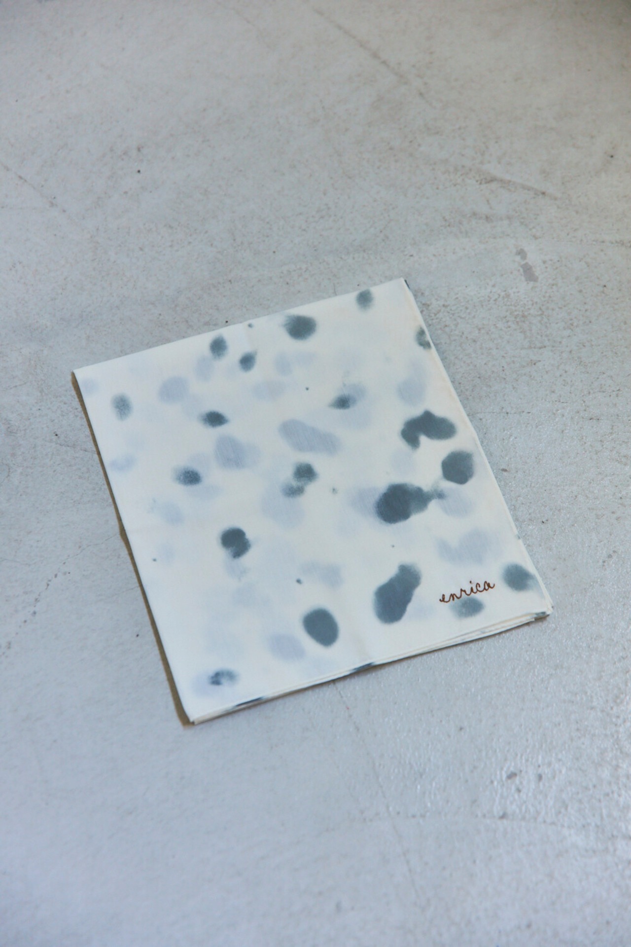 【mottainaiネッカチーフ CLOUD BLUE×綿】vol.6_enrica