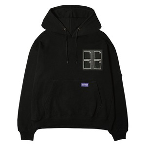 DEVA STATES  Hoodie-BURNOUT-  BLACK